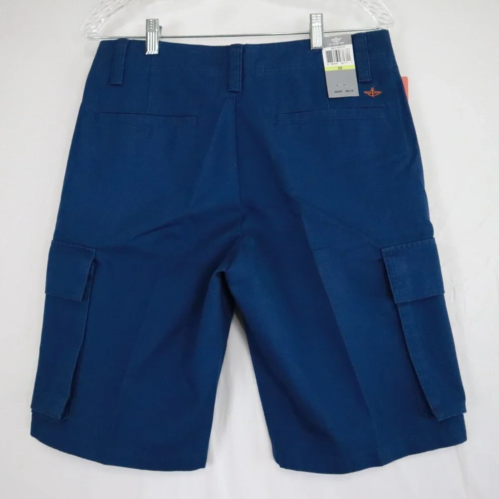 Dockers‎ Shorts Mens 30 Pacific Classic Fit Cargo Outdoor Casual Cotton Blue NWT